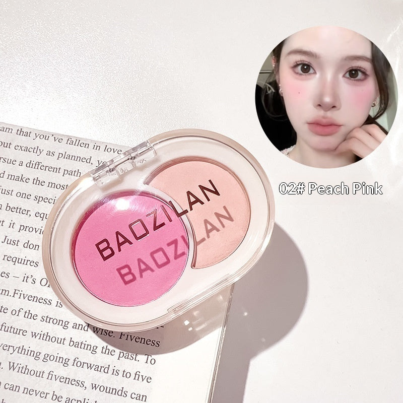 Baozilan Two-tone Blush And A Low-saturation Contour Palette