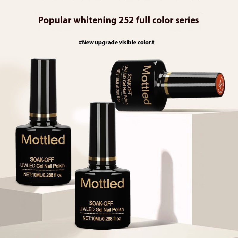 Mottled Nail Color Glue Solid Color Nude Phototherapy Polish Gel