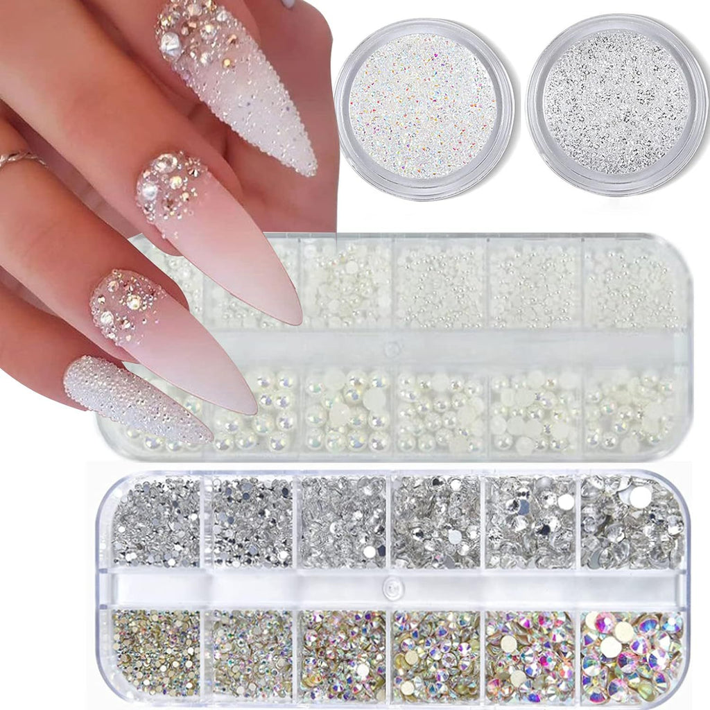 Nail Ornament Bow Pearl Accessories Suit