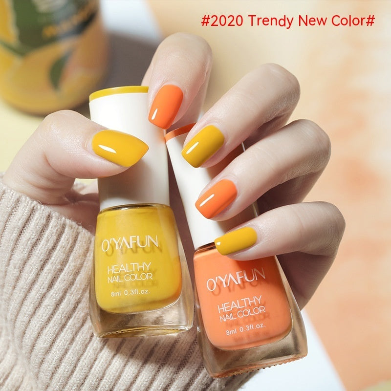 O'YAFUN Nail Polish New Water-based Long-lasting Quick-drying Transparent