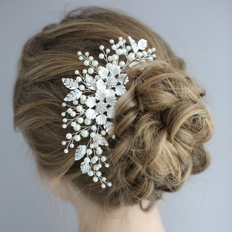 Handmade Wedding Accessory Pearl Hair Comb