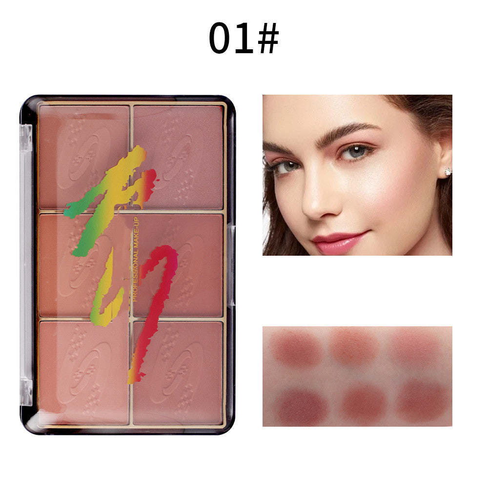 KL7 Multicolor Tan Red Matte Pearl Blush Tray