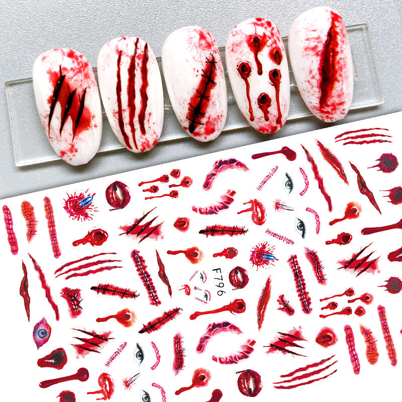 Christmas Snow Santa Claus Christmas Nail Sticker