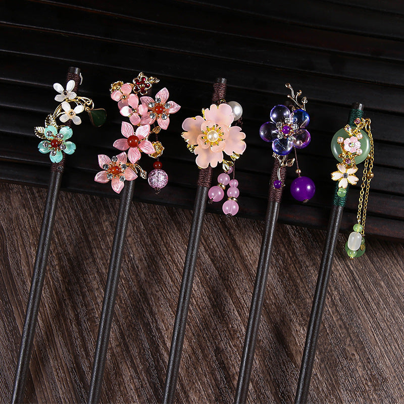 Ebony Hairpin Cheongsam Hanfu Tassel