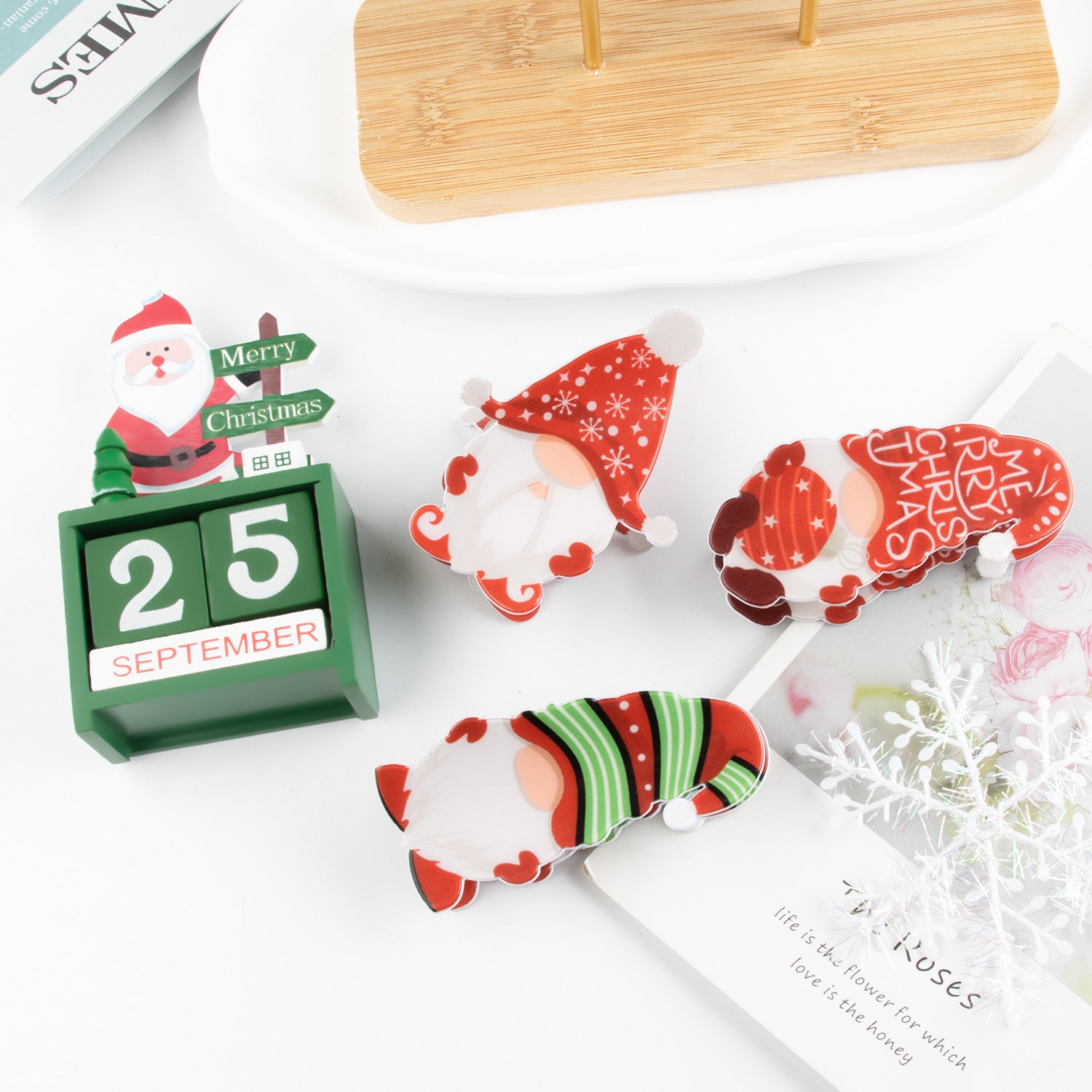 Creative Versatile Santa Claus Themed Hair Clips
