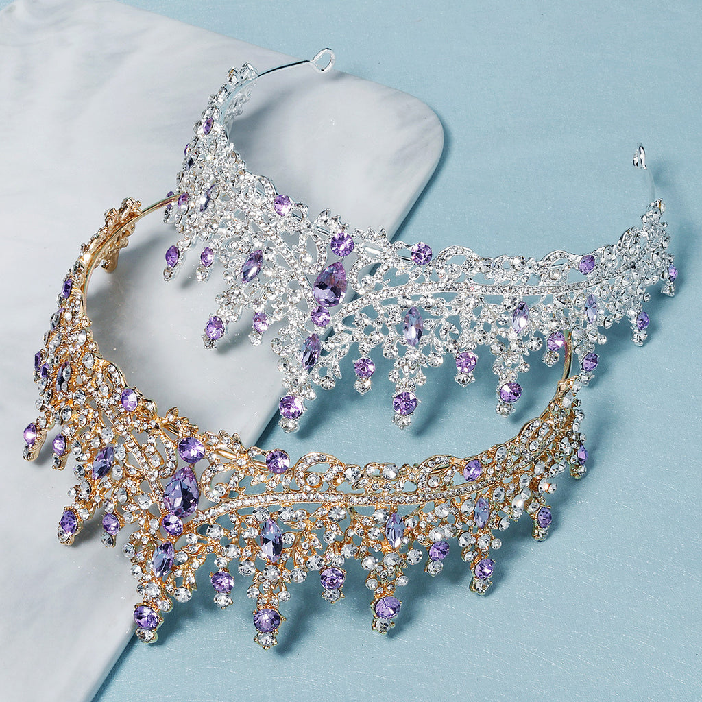 Retro Luxury Diamond Alloy Crown Europe And America