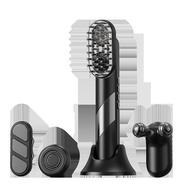 Four-in-one Beauty Comb Red Light EMS Massage Comb