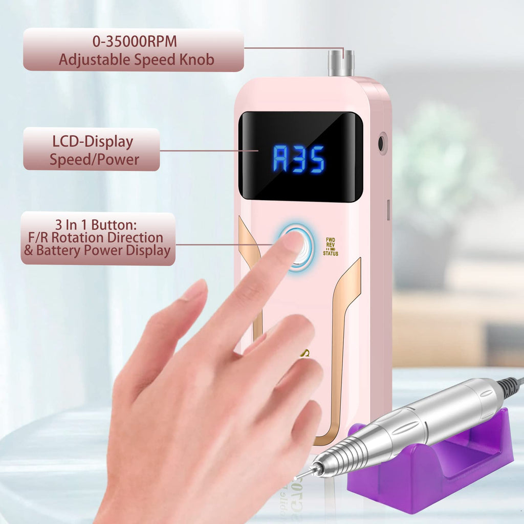 SG703 LED Nail Lamp Portable Rechargeable Nail Removal
