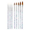 Double-headed Drill Pen, Pull Line Pen, Silicone Pen, Combo Nail Tool Pen