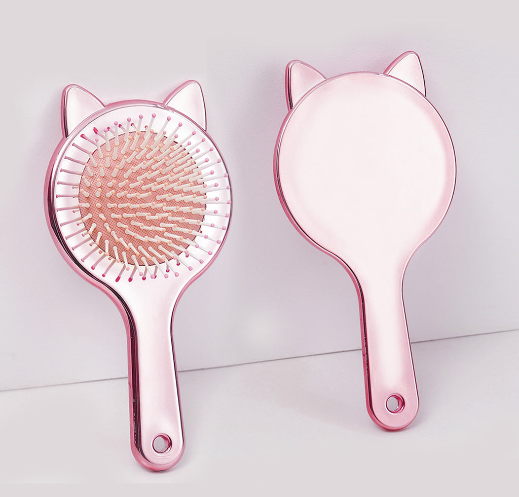 Cat Simple Air Cushion Comb Cute Ears Airbag Candy Color Smooth Hair Plastic Massage Without Knot