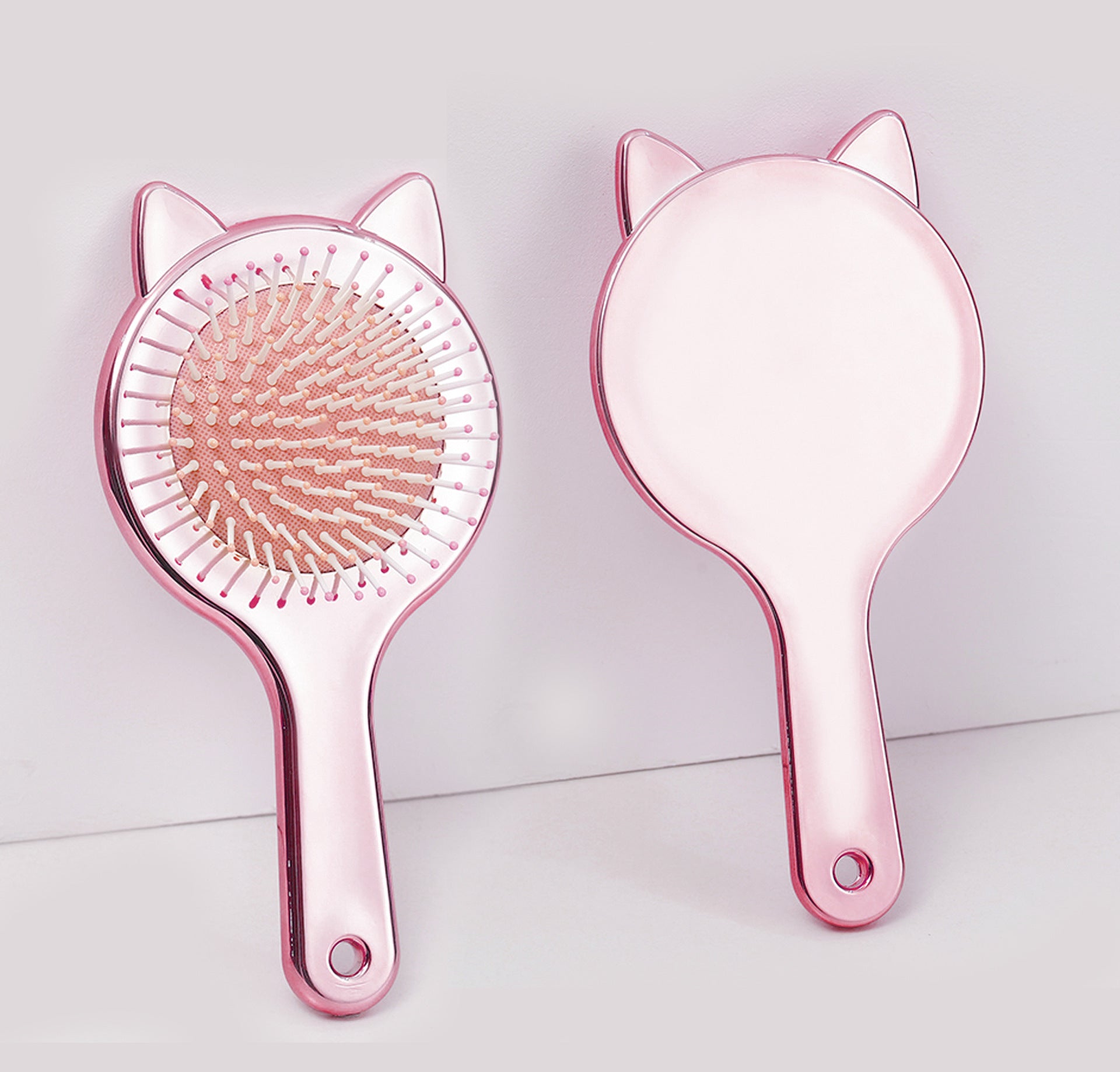 Cat Simple Air Cushion Comb Cute Ears Airbag Candy Color Smooth Hair Plastic Massage Without Knot