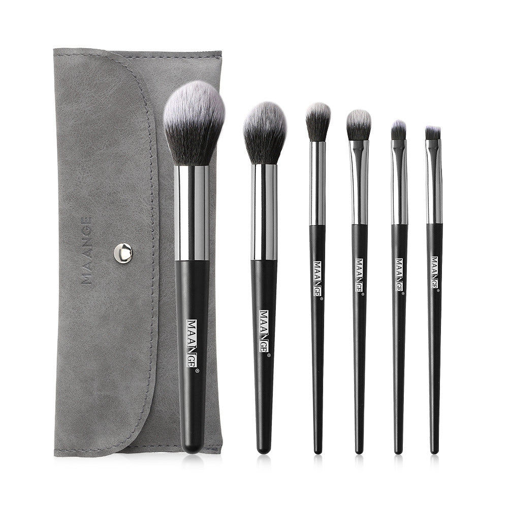 Maange Fashion 6 Makeup Tools Female Trimming Blush Eyeshadow Brushes
