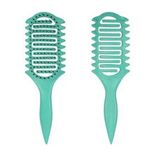 Bounce Curl Defining Styling Comb Dry And Wet Use Hollow Massage Comb Hair Curling Comb