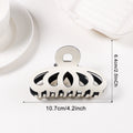 Contrast Color Hollow Out Minimalist Updo Shark Clip