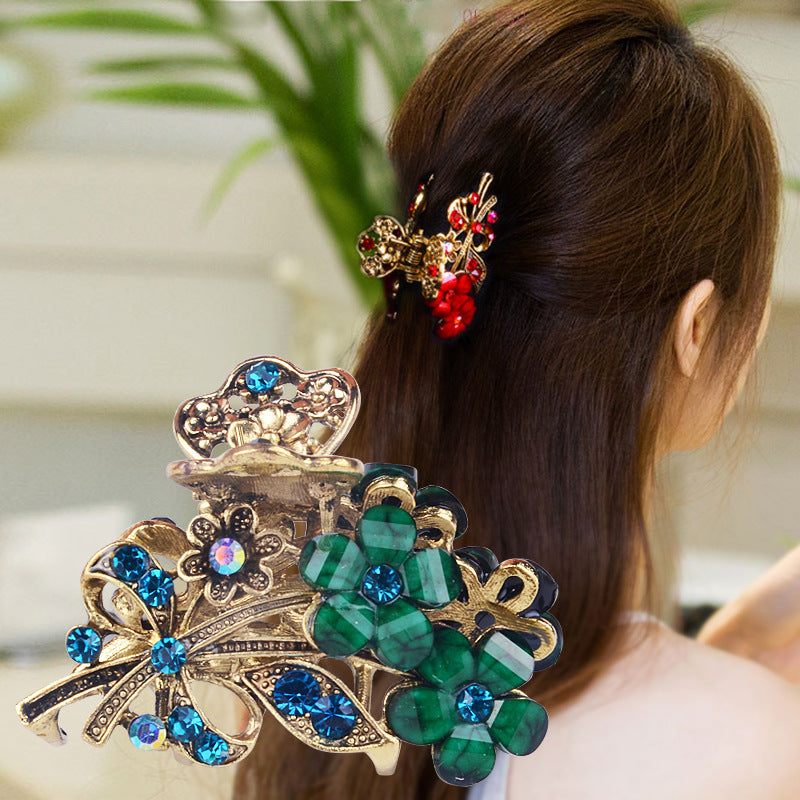 Ponytail Grab Clip Versatile Headwear Alloy Hairpin