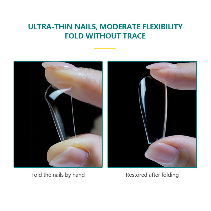 NailPop Transparent Nail Tip 120-piece Bag Ultra-thin Seamless Full Sticker Fake Nails