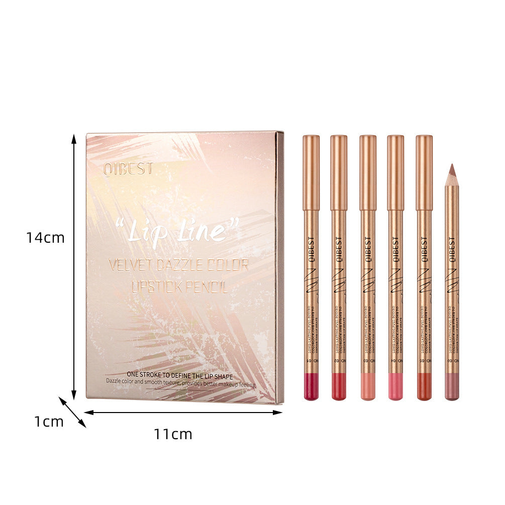 Colorful Non-smudgeable Long-lasting Non-stick Lip Liner Set