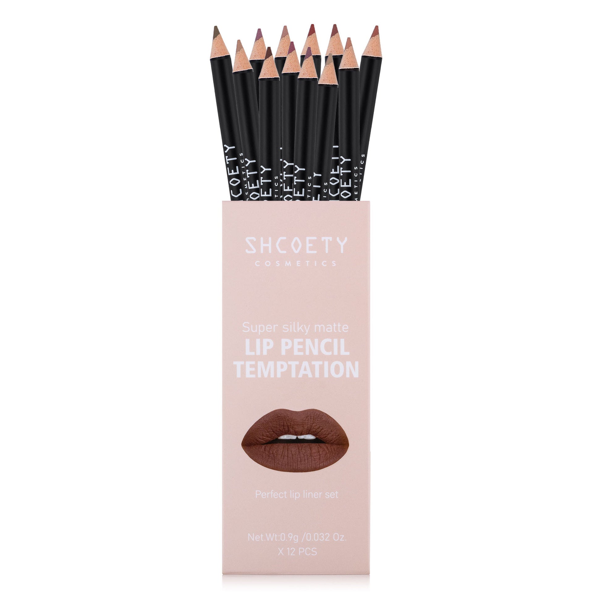 12 Color Matte Lipstick Lip Liner Suit