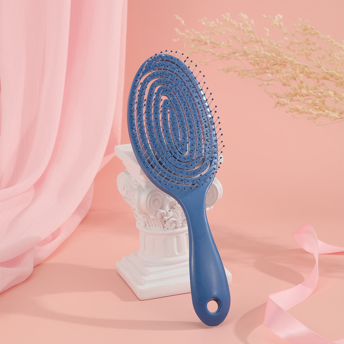 Hollow Hair Handheld Candy Color Dry Comb
