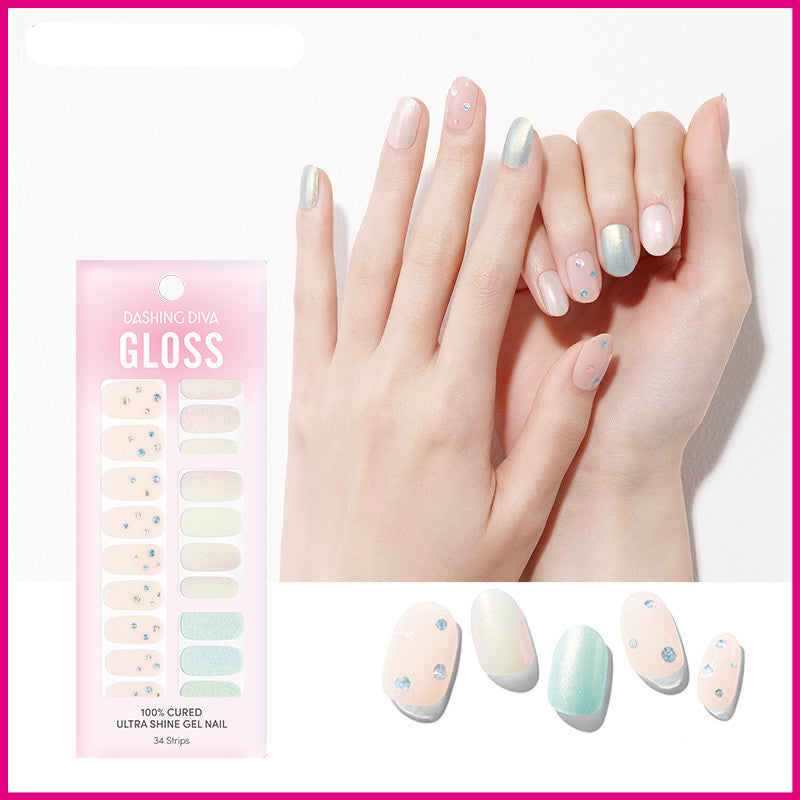 Dashing Diya Gloss Nail Art Nail Sticker Patch Star Same Style No-Bake Wearing Nail Polish