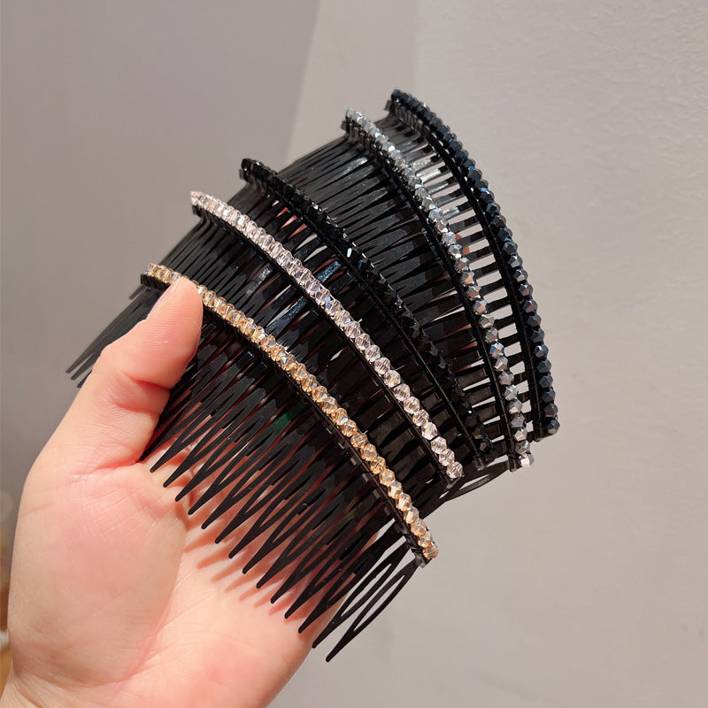 Women's Crystal Hair Comb Organizing Box