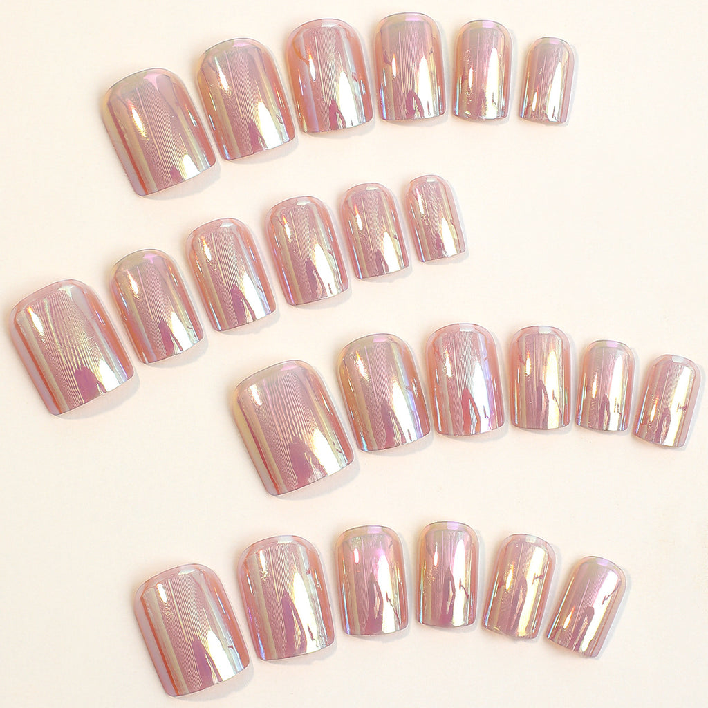 Wear Nail Tip Electroplating Removable Fake Nail Patch Finished Product