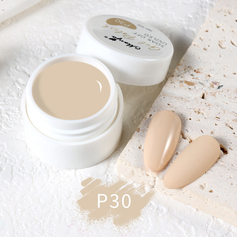 Monya Tulip Cream UV Polish Painted Light