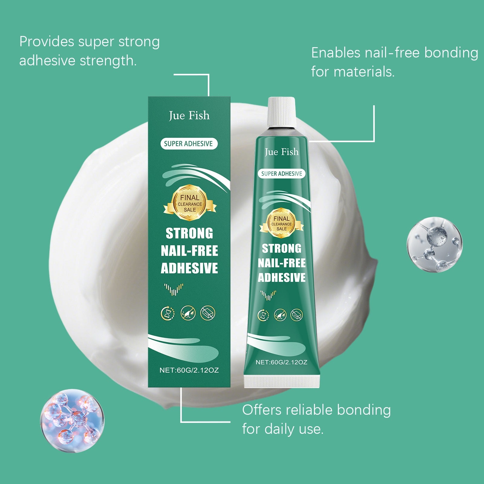 Jue Fish Strong Nail-Free Adhesive