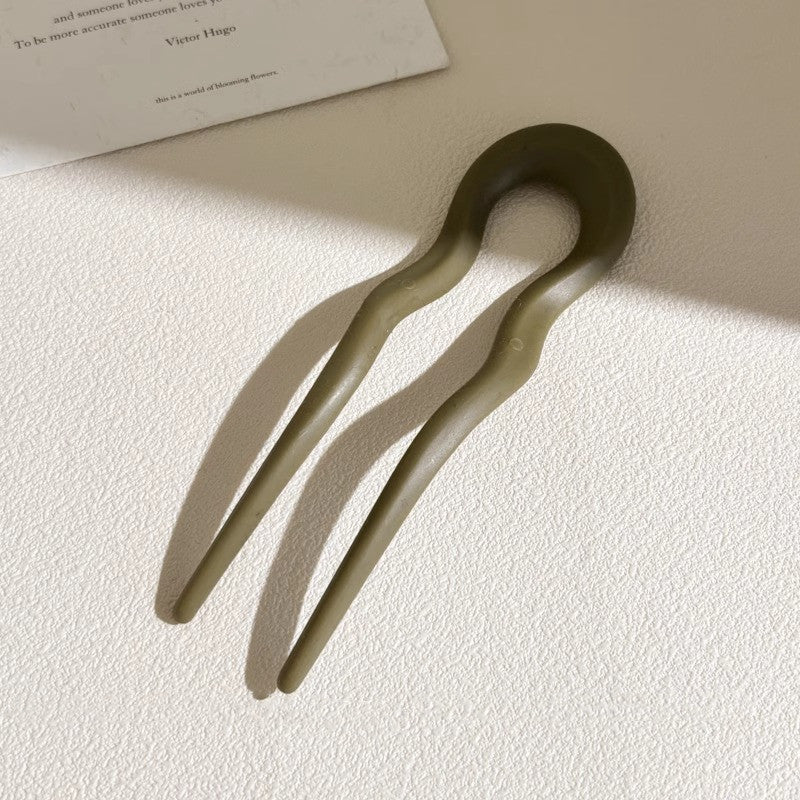 Simple U-shaped Hair Pin Female Hair Comb