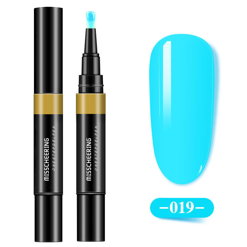 Misscheering One-step Glue Three-in-one Nail Polish Glue Pen Lazy Long-lasting Phototherapy Glue Nail Manicure