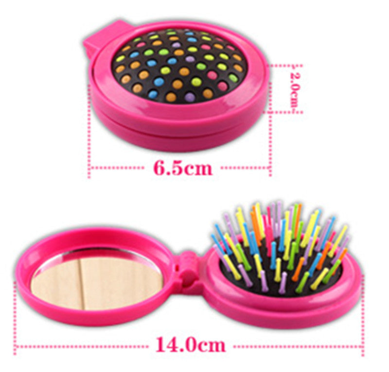 Women's Fashion Hairbrush Simple Rainbow Fold Curly Hair Massage Comb Hair Brush Airbag Comb