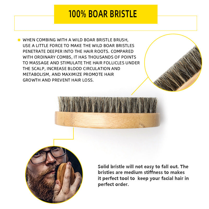 Men's Beard Trimming Cleaning Scissors Comb Suit