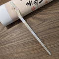 White Acetate Hairpin Simple Modern Hair Clasp