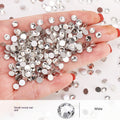New Nail Ornament Nail Small Round Diamond Super Net Red Simple White Rhinestone Whole Bag