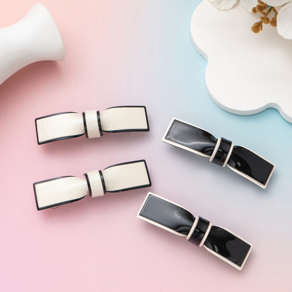 Bow Spring Sweet Acrylic Hairpin