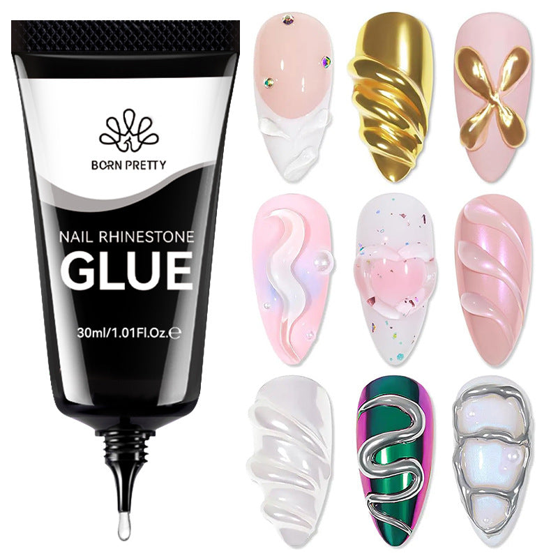 Born Pretty Super Sticky Long-lasting Rub Powder Wash-free Manicure Nail Tip