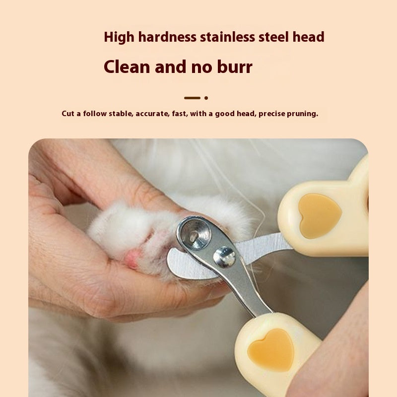 Pet Round Hole Limit Anti-shear Blood Line Cat Nail Scissors