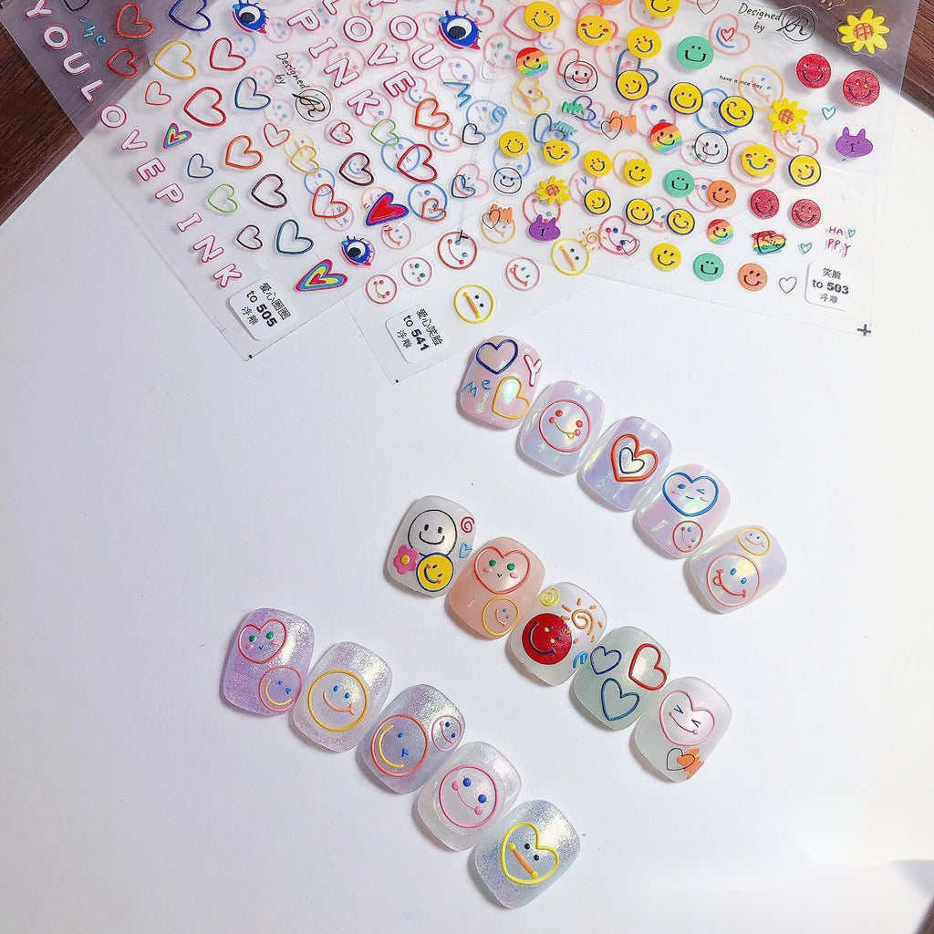 Tomoni Nail Sticker Japanese Adhesive Nail Sticker