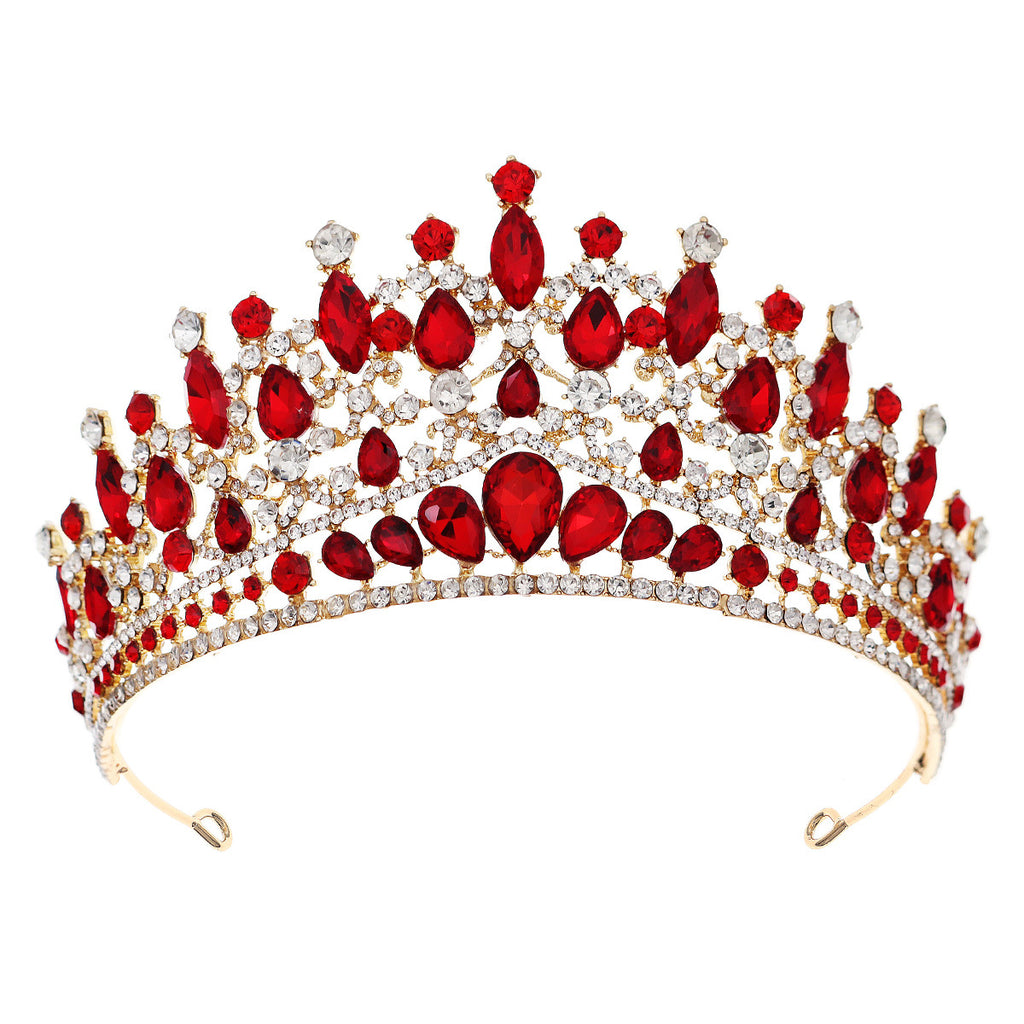 Baroque Exquisite Rhinestone Bride Crown Headwear