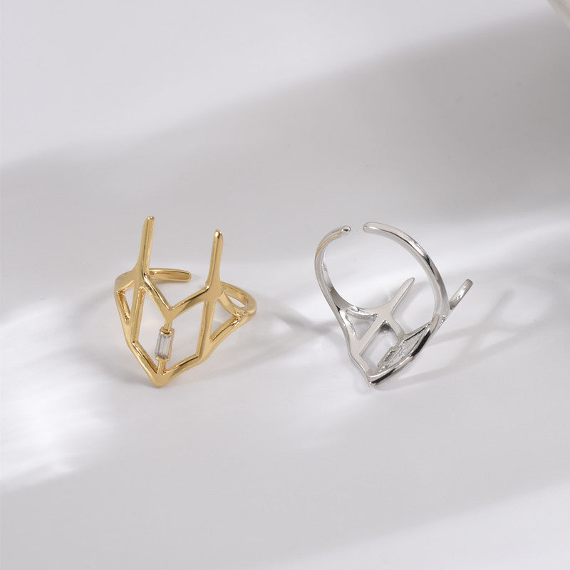 Zircon Adjustable Fingertip Ring Nail Joint Ring