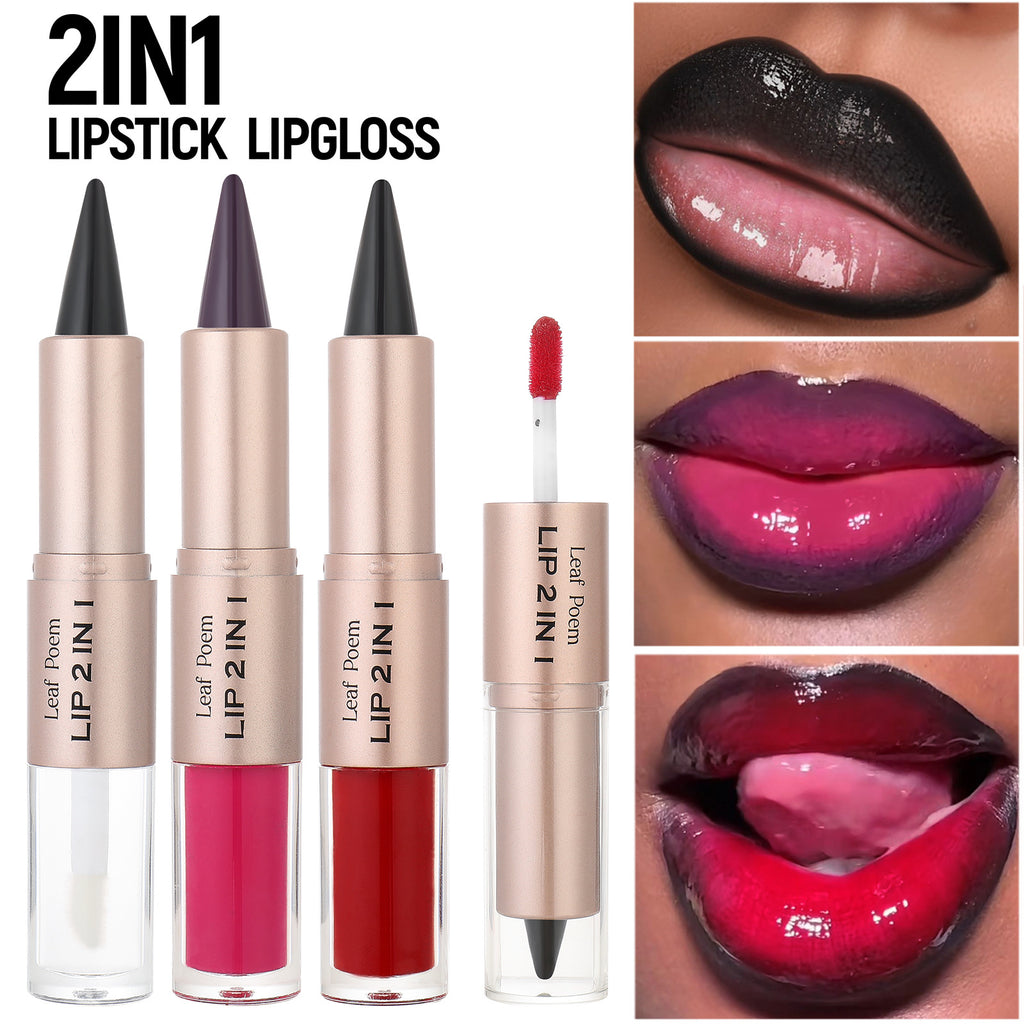 Dual-ended 2-in-1 Makeup Lip Glaze