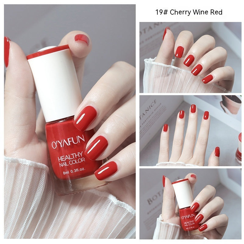 O'YAFUN Nail Polish New Water-based Long-lasting Quick-drying Transparent