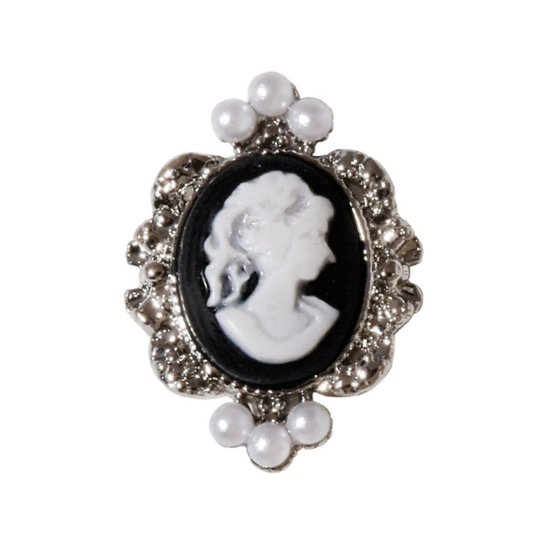 Baroque Retro Beauty Head Nail Accessories