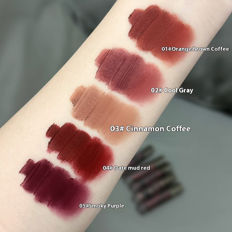 Lava Secret Matte Lip Mud Lipstick White No Stain On Cup