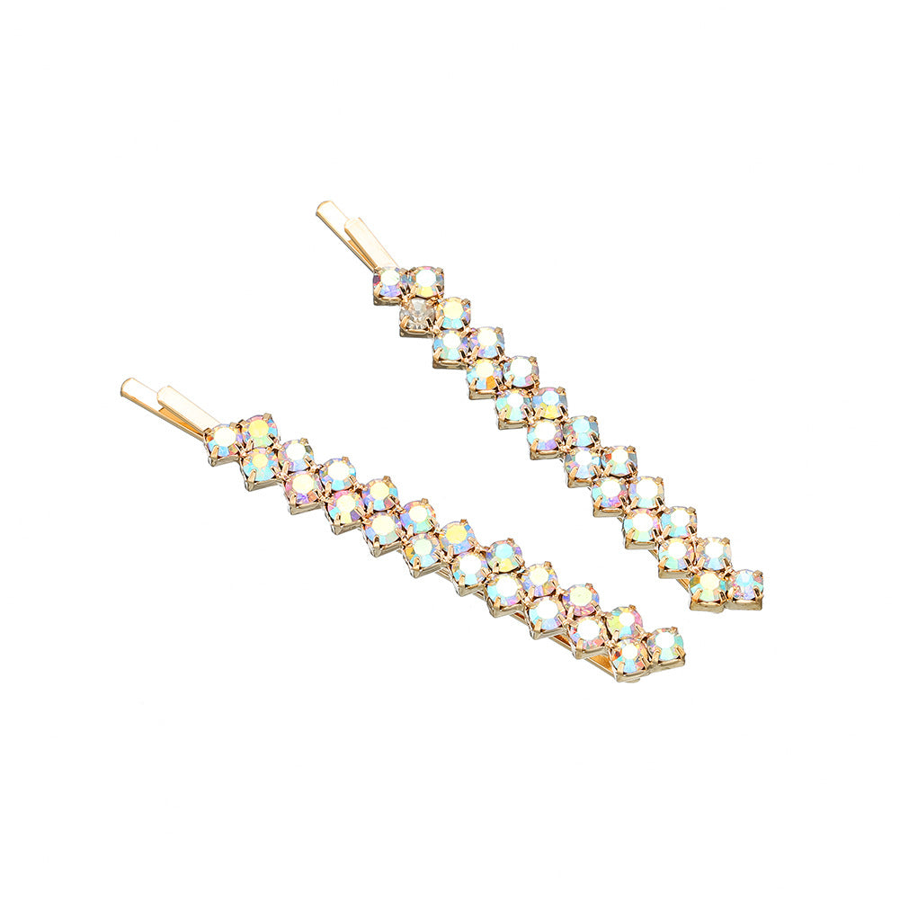 Ins Rhinestone Hairpin Headdress Women