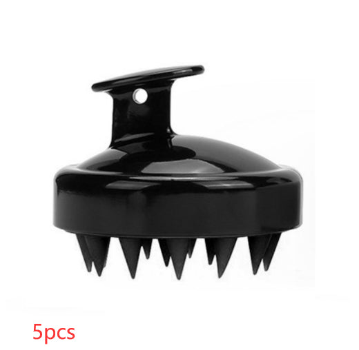 Silicone shampoo brush massager