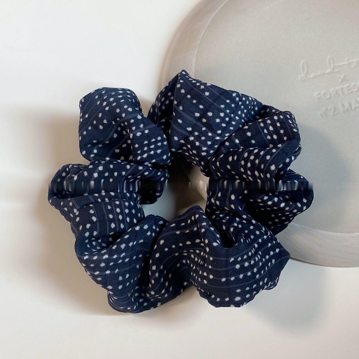 Bold Polka Dot Simple Floral Large Intestine Hair Ring