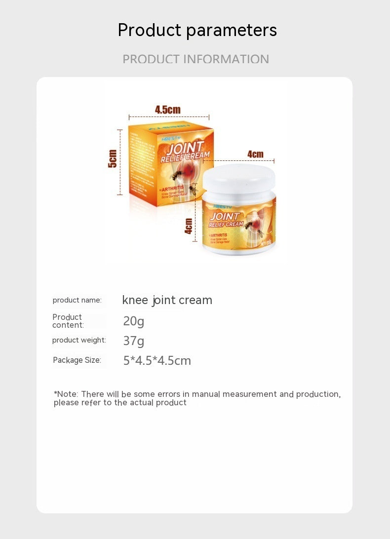 Knee Joint Synovial Gout Massage Cream
