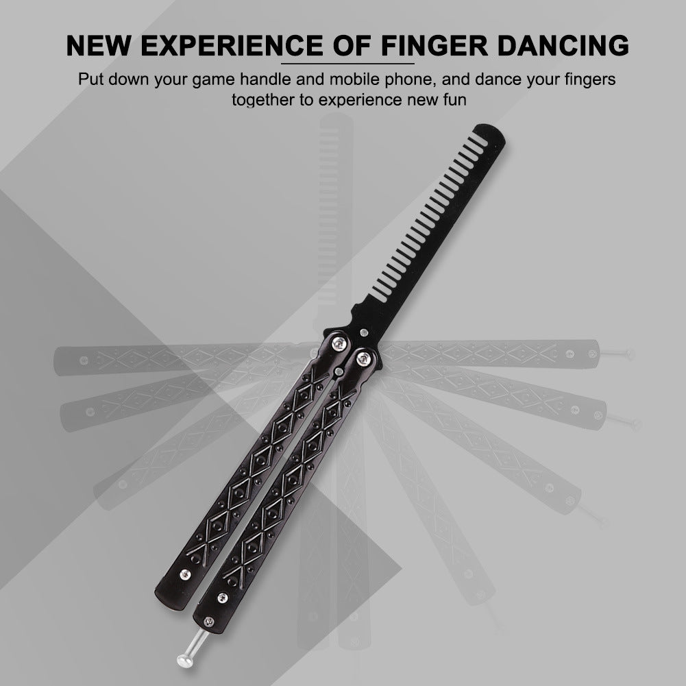 Folding Butterfly Comb Stainless Steel Practice Knife