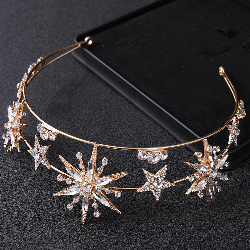 Double-layer Rhinestone Hairband Accessories Photo Shoot